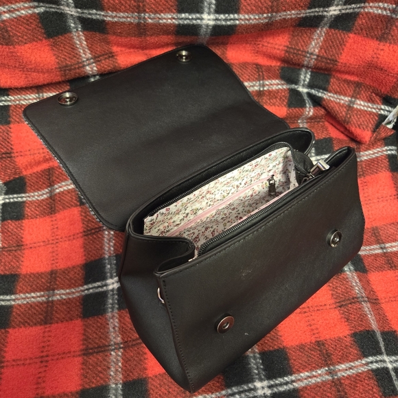 Black Tweed Orkney Stachel Handbag by Islander UK - Picture 6 of 9